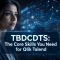 A professional woman intensely viewing a complex Qlik Talend Big Data visualization dashboard. This image represents the TBDCDTS certification's focus on essential Big Data development skills and expertise.