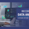 Real data analyst at a desk with dashboards and charts, preparing for the Cloudera CDP-4001 Data Analyst certification