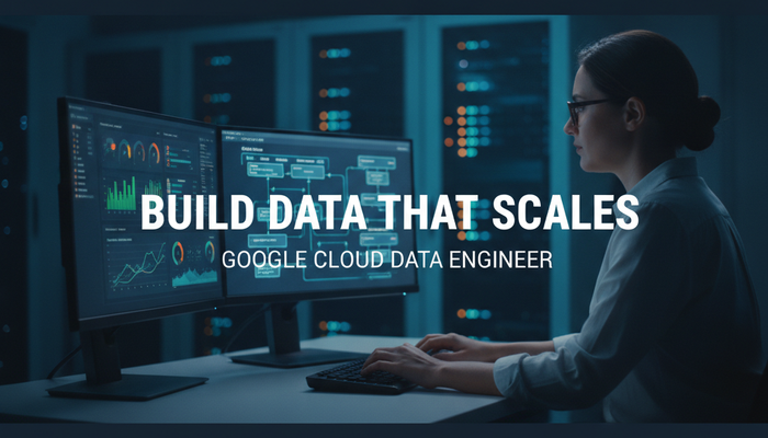 Data engineer working on pipelines while preparing for the Google Professional Data Engineer exam