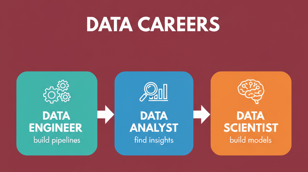 Data careers: data engineer, data analyst, data architect
