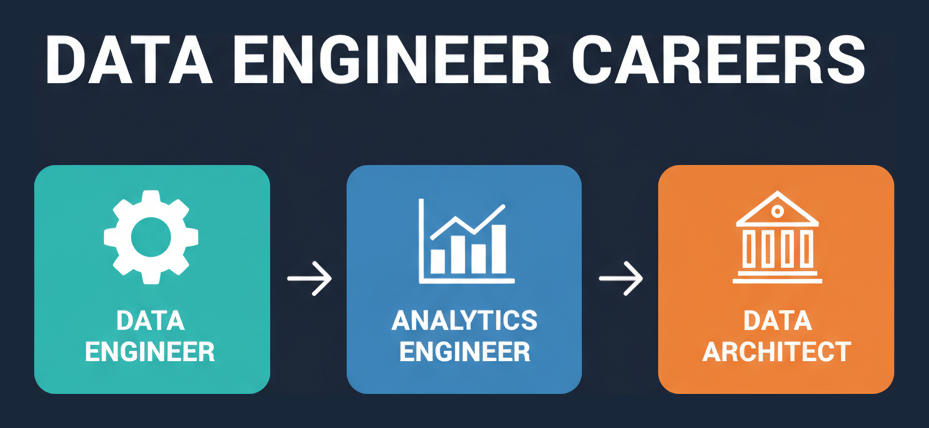 Data engineer careers: data engineer, analytics engineer, data architect
